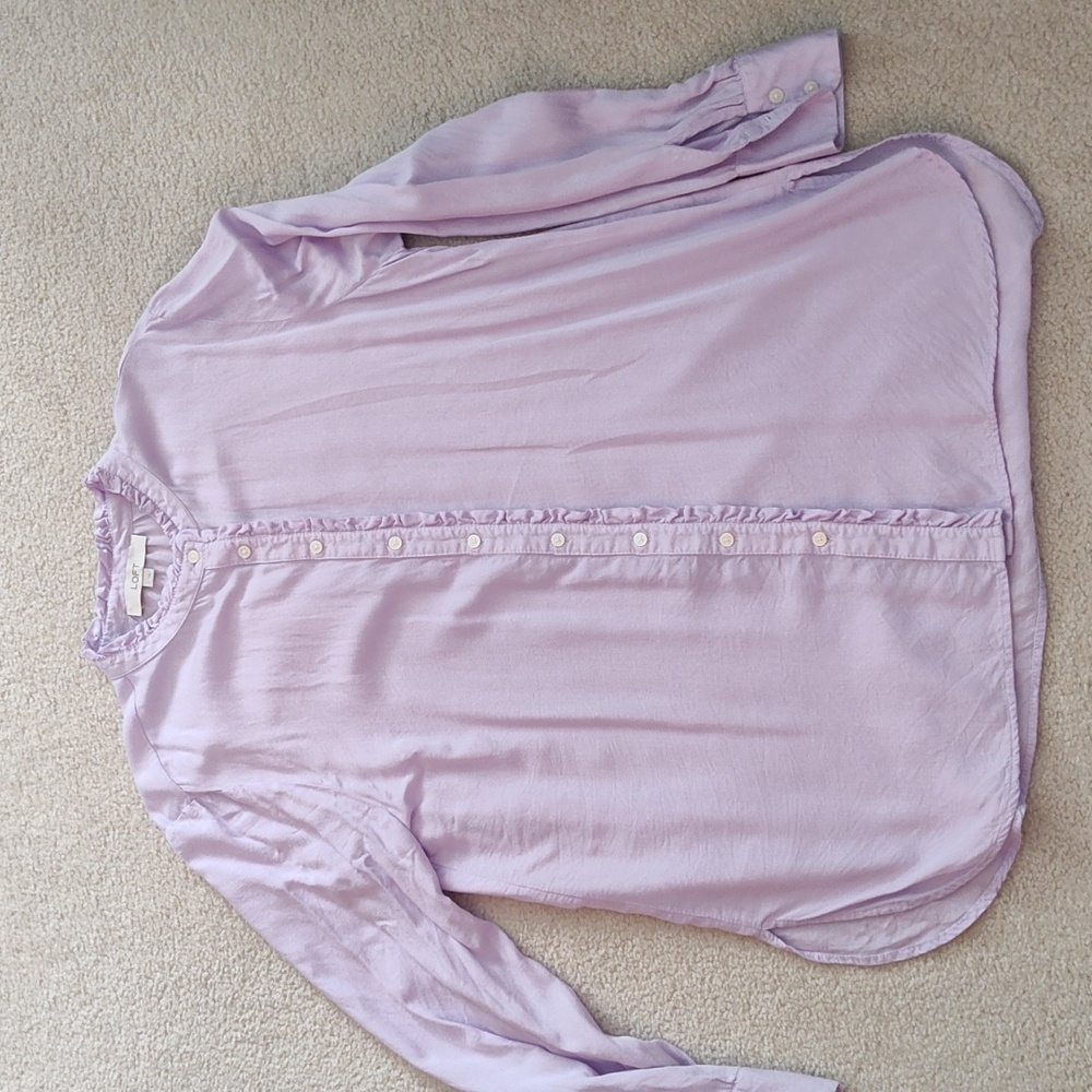 Linen blend Loft button down